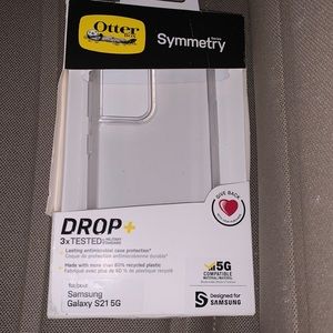 Otter Box Symmetry Series Drop+ Case for Samsung Galaxy S21 5G Clear New